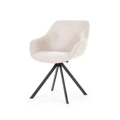 Eleonora Draaibare Eetkamerstoel 'Mamé' kleur Beige