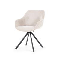 Eleonora Draaibare Eetkamerstoel 'Mamé' kleur Beige - thumbnail