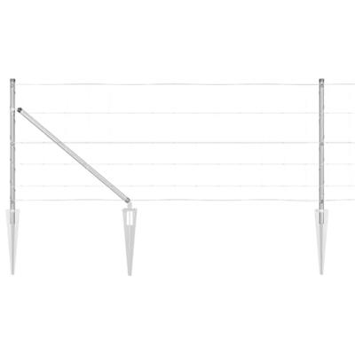 Weidehekwerk Zilver 50 x 0.8 m Gegalvaniseerd staal