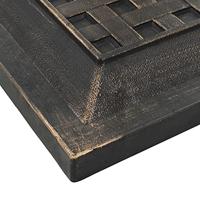 VidaXL Parasolvoet vierkant 12 kg polyresin bronskleurig - thumbnail