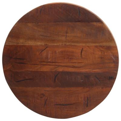 Tafelblad rond 40x2,5 cm massief gerecycled hout