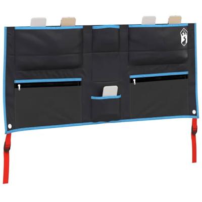 VidaXL Opslagzak met opslag zwart en blauw 98 x 47 cm oxford