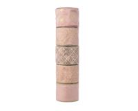 3 stuks! Kerst Lint polyester draad l270 cm en b6.3 cm roze Decoris - Decoris - thumbnail