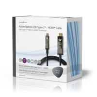 Nedis CCBG6410BK500 Usb Type-c™ Naar Hdmi™-kabel Aoc Type-c™ Male - Hdmi™-connector 50.0 M Zwart - thumbnail