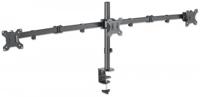 Manhattan 461658 Monitor-tafelbeugel Aantal monteerbare displays: 3 Display(s) 33,0 cm (13) - 68,6 cm (27) Zwart In hoogte verstelbaar, Kantelbaar, Zwenkbaar - thumbnail