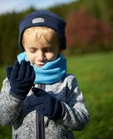 Playshoes handschoenen fleece uni marine Maat - thumbnail