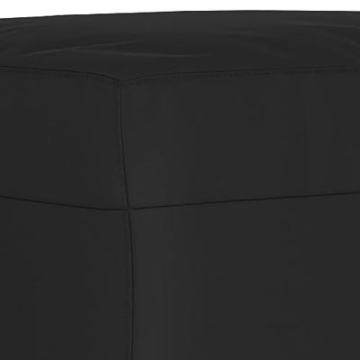 Bankje 100x35x41 cm microvezelstof zwart