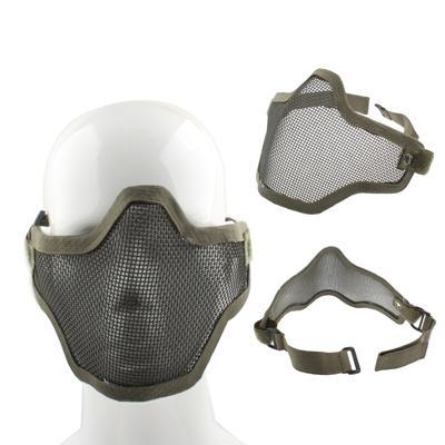 Halve netto Mesh stijl bescherming gezichtsmasker met elastische riem & Velcro (leger-groen) Halve netto Mesh stijl bescherming gezichtsmasker met elastische riem & Velcro (leger-groen)
