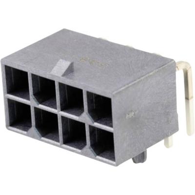 Molex 1720640008 Female header, inbouw (standaard) Totaal aantal polen: 8 Rastermaat: 5.7 mm Inhoud: 1 stuk(s) Tray