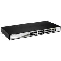D-Link DGS-1210-24 Managed Gigabit Switch (24 poorten, waarvan 20 x 10/100/1000 Mbit/s poorten, 4 x glasvezel en Combo slots, energiebesparend) - thumbnail