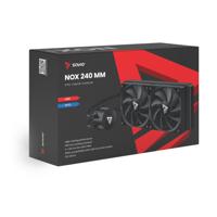 Savio NOX 240 mm Processor Kit voor vloeistofkoeling 12 cm Zwart 1 stuk(s) - thumbnail