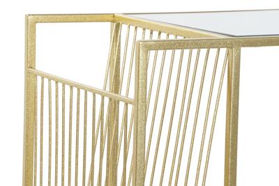 Tijdschriftenrek DKD Home Decor Gouden Metaal Spiegel 48 x 35 x 71 cm