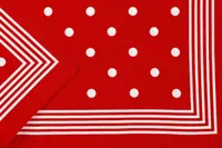 Boeren zakdoek rood stippel 55 x 55 cm - thumbnail