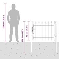 Hekpoort Grijs 100 x 75 cm Poedercoated staal - thumbnail