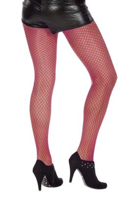 Netpanty luxe fijn neon/pink