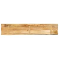 Tafelblad met natuurlijke rand 180x30x3,8 cm massief mangohout - thumbnail