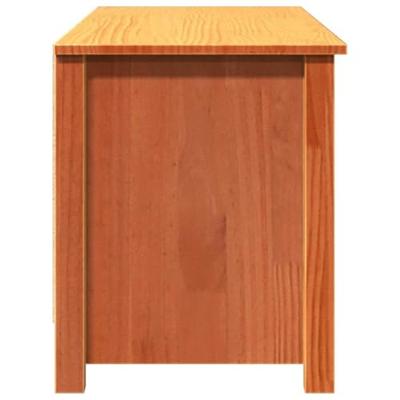 VidaXL Opslagbank wasbruin 110 x 38 x 45,5 cm massief grenenhout VidaXL Opslagbank wasbruin 110 x 38 x 45,5 cm massief grenenhout
