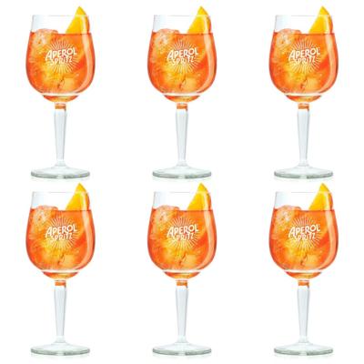 Aperol Spritz Glazen - 450 ml - Officieel Glas - 6 stuks