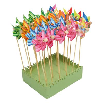 Small Foot - windmolen met houten stok 28cm, 24st.