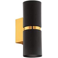 Eglo WandlampPassa Up - Down zwart met goud - 95364 - thumbnail