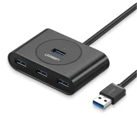 UGREEN 20290 USB-kabel USB 3.2 Gen1 USB-A stekker, USB-A bus, USB-A bus, USB-A bus, USB-A bus Zwart - thumbnail