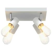 VidaXL Plafondspot met schijnwerpers wit 26,5 x 26 x 11,5 cm metaal - thumbnail