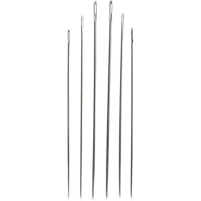 Creativ Company Stopnaalden, afm 1-5, zilver, 6 stuk/ 1 doos