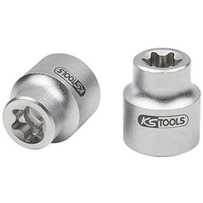 KS Tools 911.1288 1/2 Torx-E-steekdop voor Mercedes, extra kort