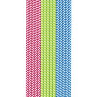 Duni Papieren Rietjes 50 Stuks Rood/Groen/Blauw - thumbnail
