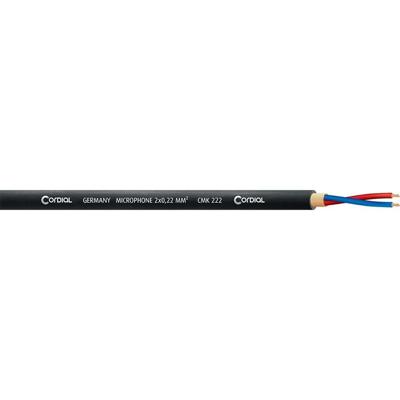 Cordial ECL CMK222-BLACK100 Microfoonkabel 2x 0.22mm² zwart 100m Cordial ECL CMK222-BLACK100 Microfoonkabel 2x 0.22mm² zwart 100m
