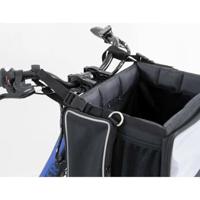 Trixie fietsmand voor aan stuur nylon zwart / grijs 41x26x26 cm - thumbnail