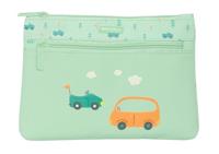 Schoolpennenzak Safta Coches Auto's Groen 23 x 16 x 3 cm - thumbnail