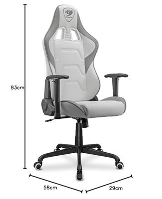 COUGAR Gaming Silla Armor Elite White Universele gamestoel Gecapitonneerde zitting Wit COUGAR Gaming Silla Armor Elite White Universele gamestoel Gecapitonneerde zitting Wit