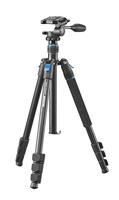 Cullmann Rondo 460M RW20 Allround driepootstatief met 3-weg kop, draagkracht 4 kg, verpakkingsmaat 43,5 cm, uittrekhoogte 157,5 cm, zwart - thumbnail