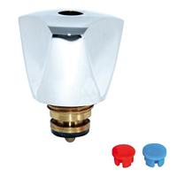 Kirchhoff Kraangreep, chroom, 1/2", met bovenste deel, markering blauw - 986151848 - thumbnail