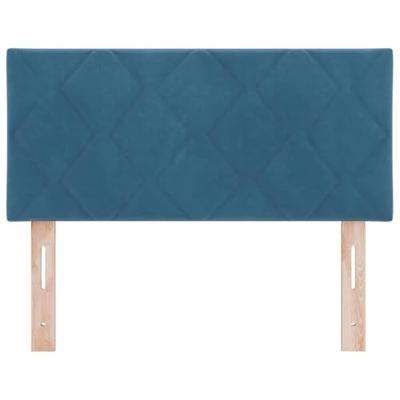 LED Hoofdbord met LED -striplichten Donkerblauw 90 cm Fluweel