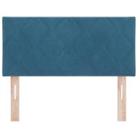 LED Hoofdbord met LED -striplichten Donkerblauw 90 cm Fluweel - thumbnail