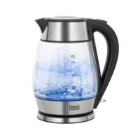 Teesa waterkoker glas/rvs 1,7l zwart - thumbnail