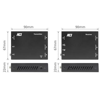 ACT 4K HDMI 2.0 KVM extender set over CAT6A. tot 70 meter