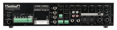Audac COM12MKII 100V versterker & mixer 120W