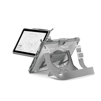 Urban Armor Gear Plasma Healthcare Handstrap & Kickstand Case Back cover Wit, Grijs Tabletcover - thumbnail