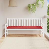 VidaXL Tuinbankkussen 180x50x7 cm oxford stof rood - thumbnail