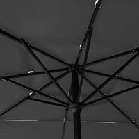 Parasol 3-laags met aluminium paal 2,5x2,5 m antracietkleurig - thumbnail
