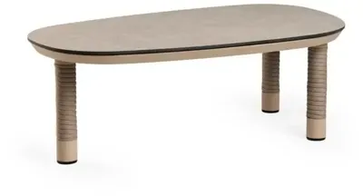 Tierra Outdoor lounge tuintafel camel trespa ophira 65x110x35cm champagne