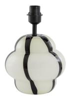 Light & Living Tafellamp 'Ylien' Glas, kleur Crème/Zwart (excl. kap) - thumbnail