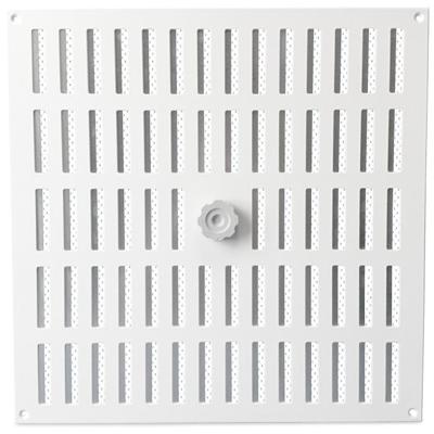 Aluminium Afsluitbaar Schuifrooster Opbouw 400 X 400mm - Wit Aluminium Afsluitbaar Schuifrooster Opbouw 400 X 400mm - Wit