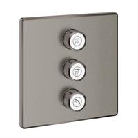 Opbouwdeel GROHE Smartcontrol Volume (3X), Vierkant Hard Graphite Geborsteld - thumbnail