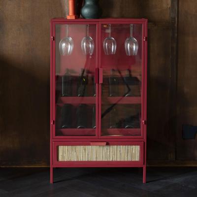 Dutchbone Wijnkast 'Mori' Sparrenhout, 130 x 60cm