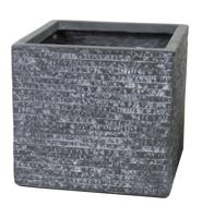 Bloempot Utah Cube Grafiet 27x27cm - thumbnail