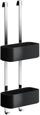 Geesa Frame Doucherek hangend dubbel 25cm Zwart / Chroom 918902-02-06